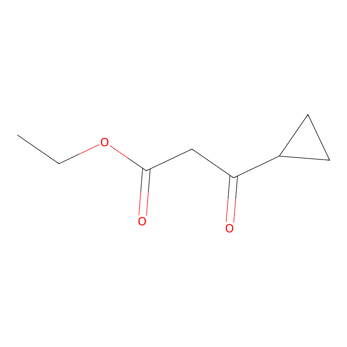 Ethyl 3-cyclopropyl-3-oxopropanoate molecular structure, CAS 24922-02-9