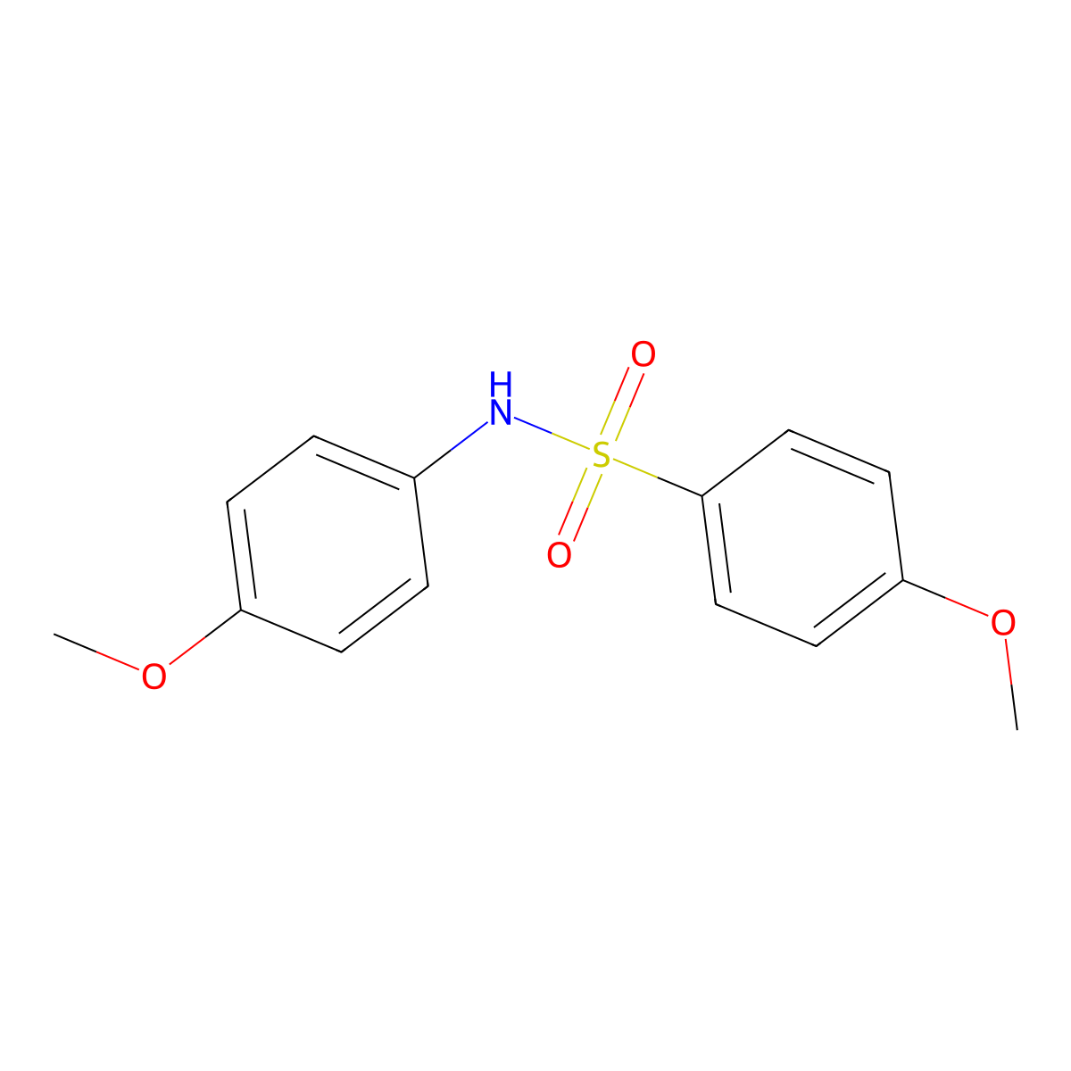 4-methoxy-N-(4-methoxyphenyl)benzenesulfonamide molecular structure, CAS 24924-59-2
