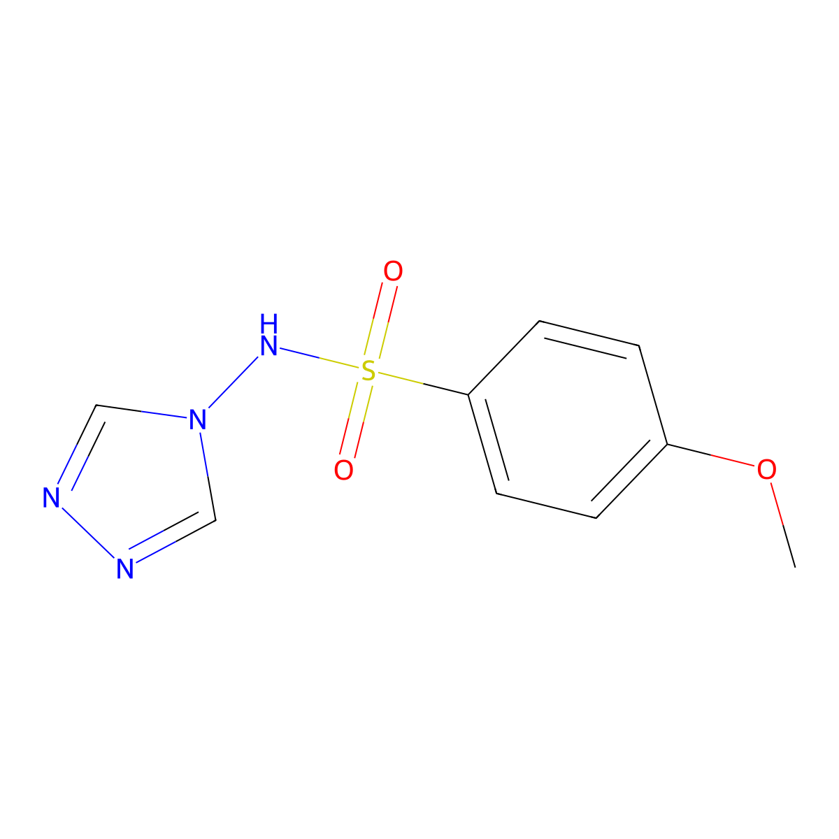 4-methoxy-N-(4H-1,2,4-triazol-4-yl)benzenesulfonamide molecular structure, CAS 24924-72-9