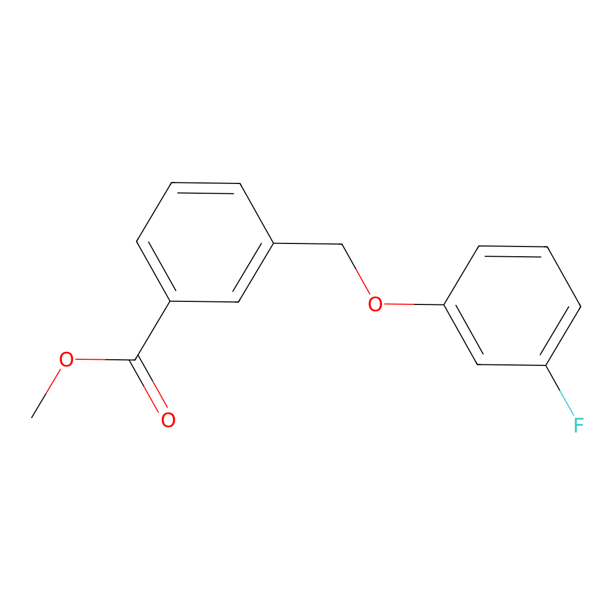 Methyl 3-((3-fluorophenoxy)methyl)benzoate molecular structure, CAS 2492594-92-8