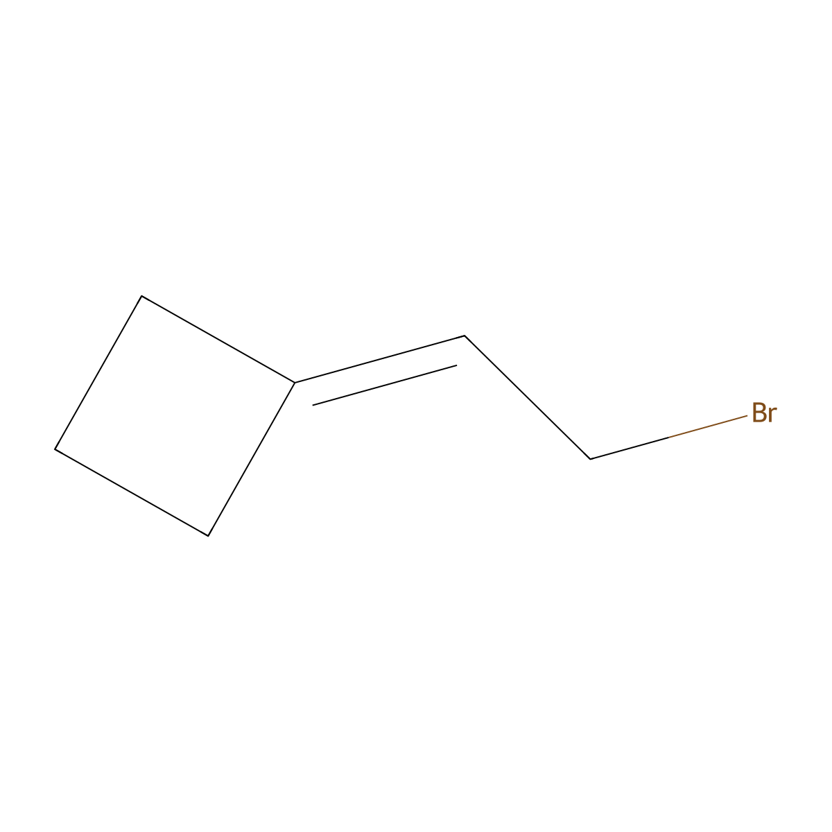 (2-Bromoethylidene)cyclobutane molecular structure, CAS 24927-33-1