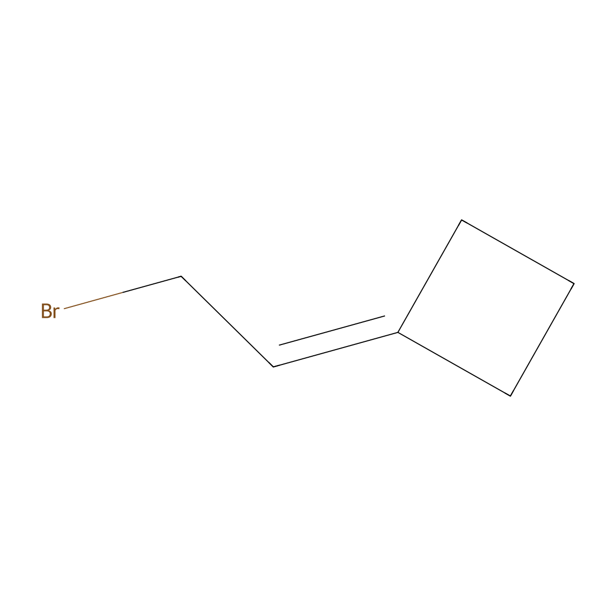 (2-Bromoethylidene)cyclobutane molecular structure, CAS 24927-33-1