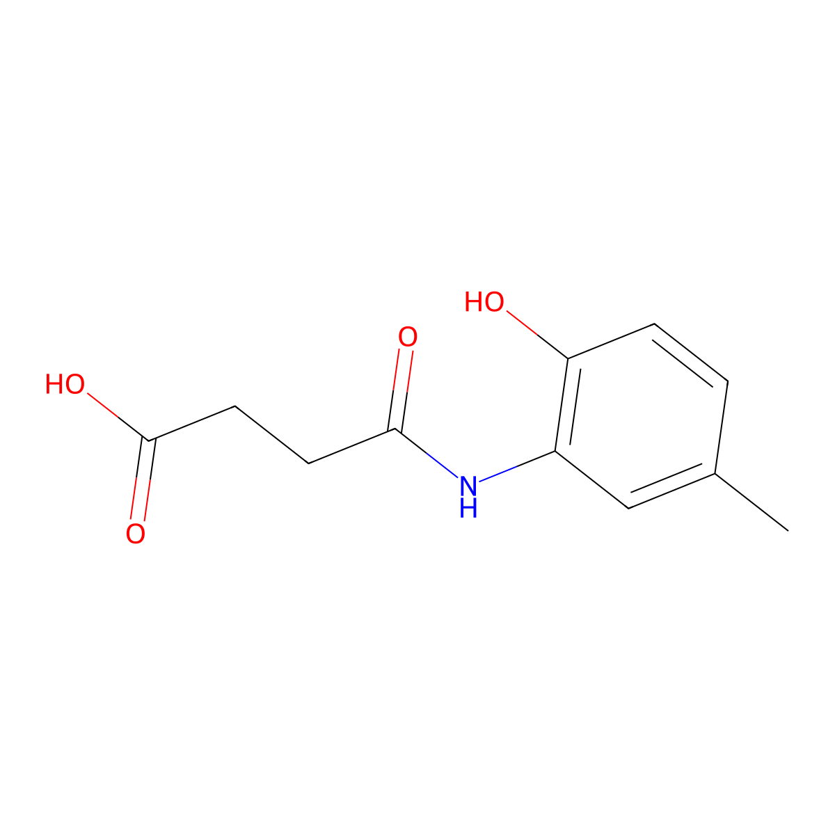 4-(2-Hydroxy-5-methylanilino)-4-oxobutanoic acid molecular structure, CAS 249277-56-3