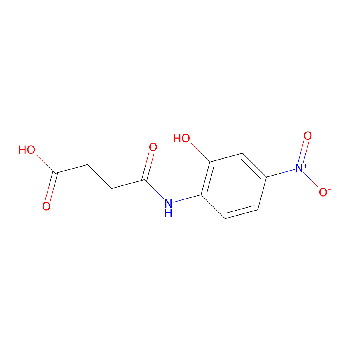 4-[(2-Hydroxy-4-nitrophenyl)amino]-4-oxobutanoic acid molecular structure, CAS 249277-57-4