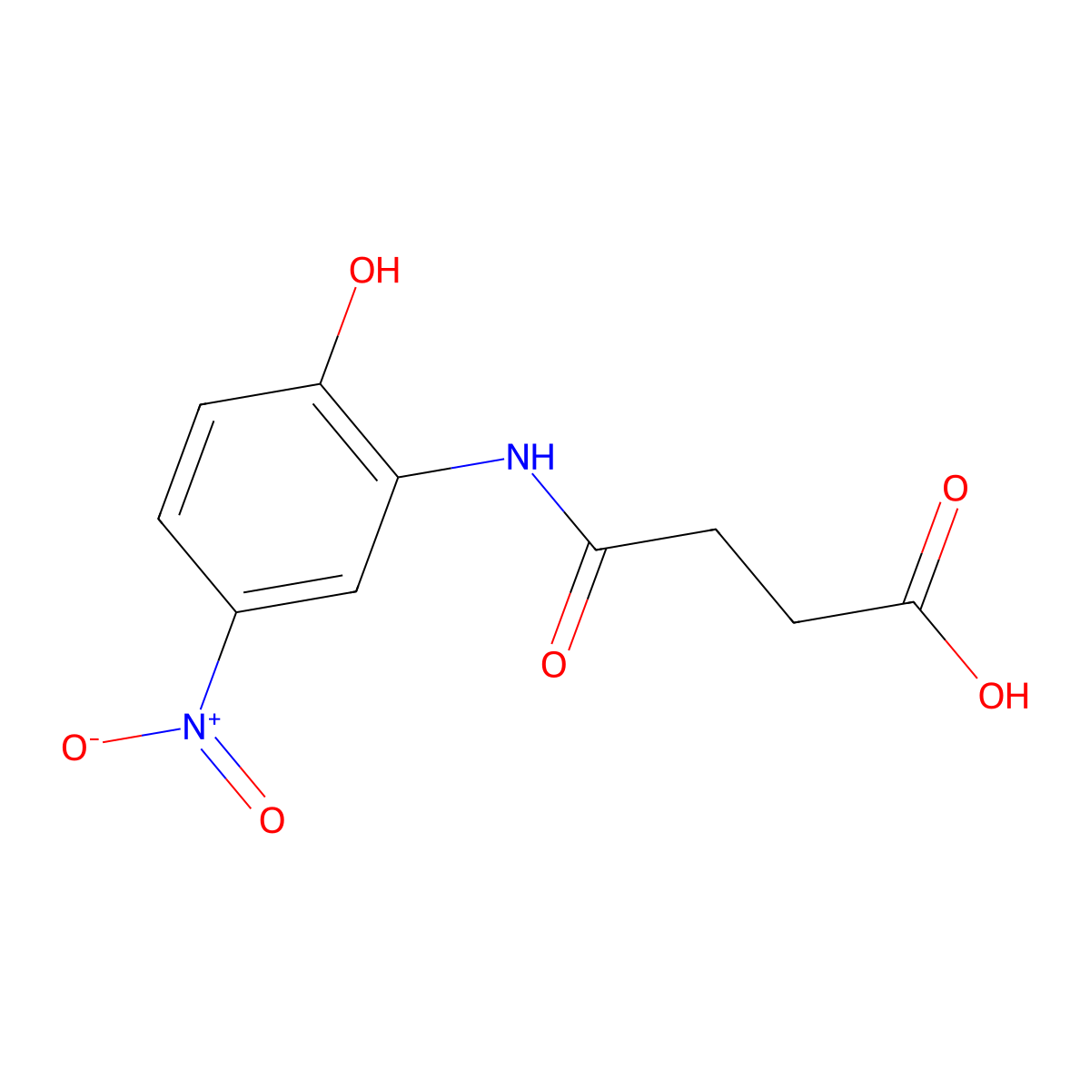 4-(2-Hydroxy-5-nitroanilino)-4-oxobutanoic acid molecular structure, CAS 249277-58-5