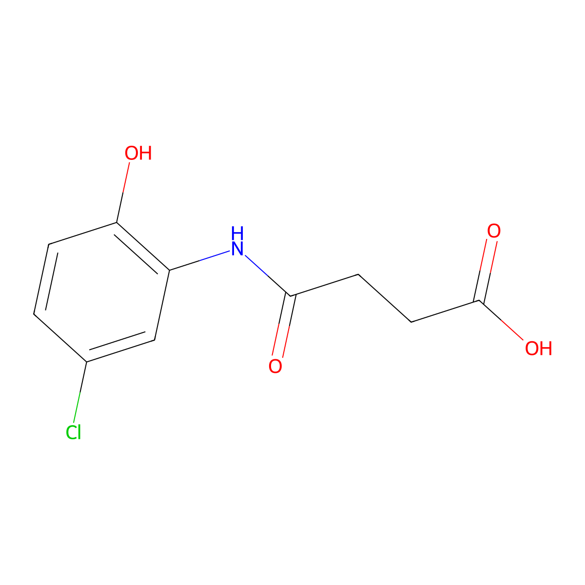 4-[(5-Chloro-2-hydroxyphenyl)amino]-4-oxobutanoic acid molecular structure, CAS 249277-59-6