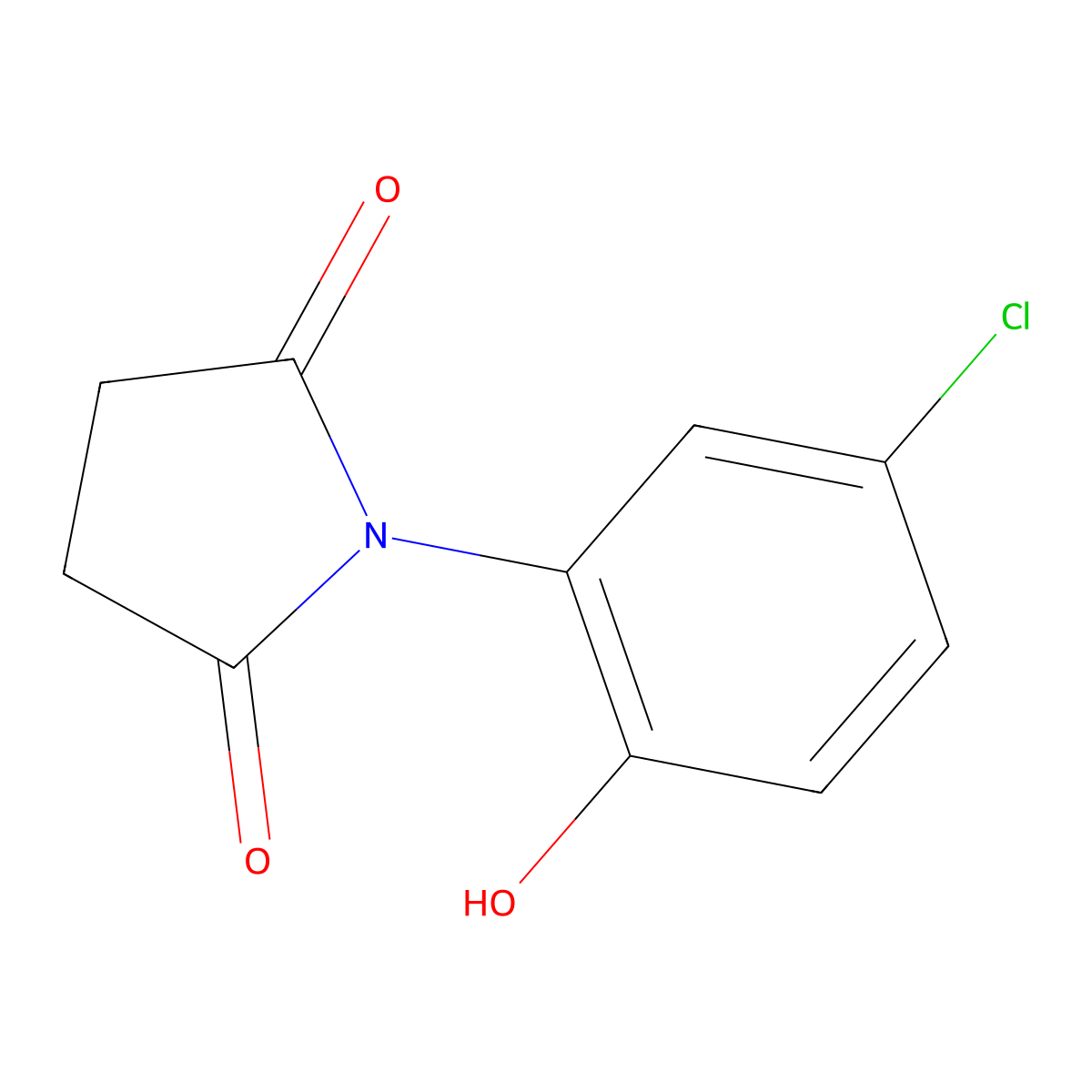 1-(5-Chloro-2-hydroxyphenyl)pyrrolidine-2,5-dione molecular structure, CAS 249277-71-2