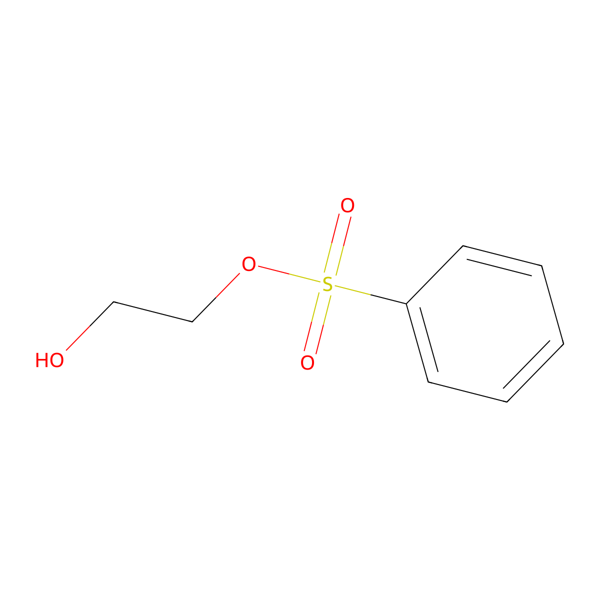 2-Hydroxyethyl benzenesulfonate molecular structure, CAS 249285-50-5