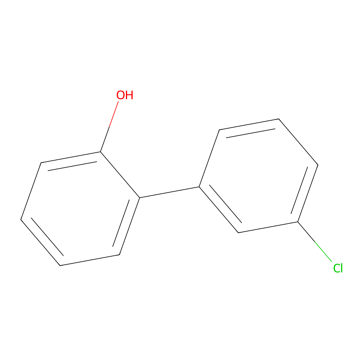 2-(3-Chlorophenyl)phenol molecular structure, CAS 249291-09-6