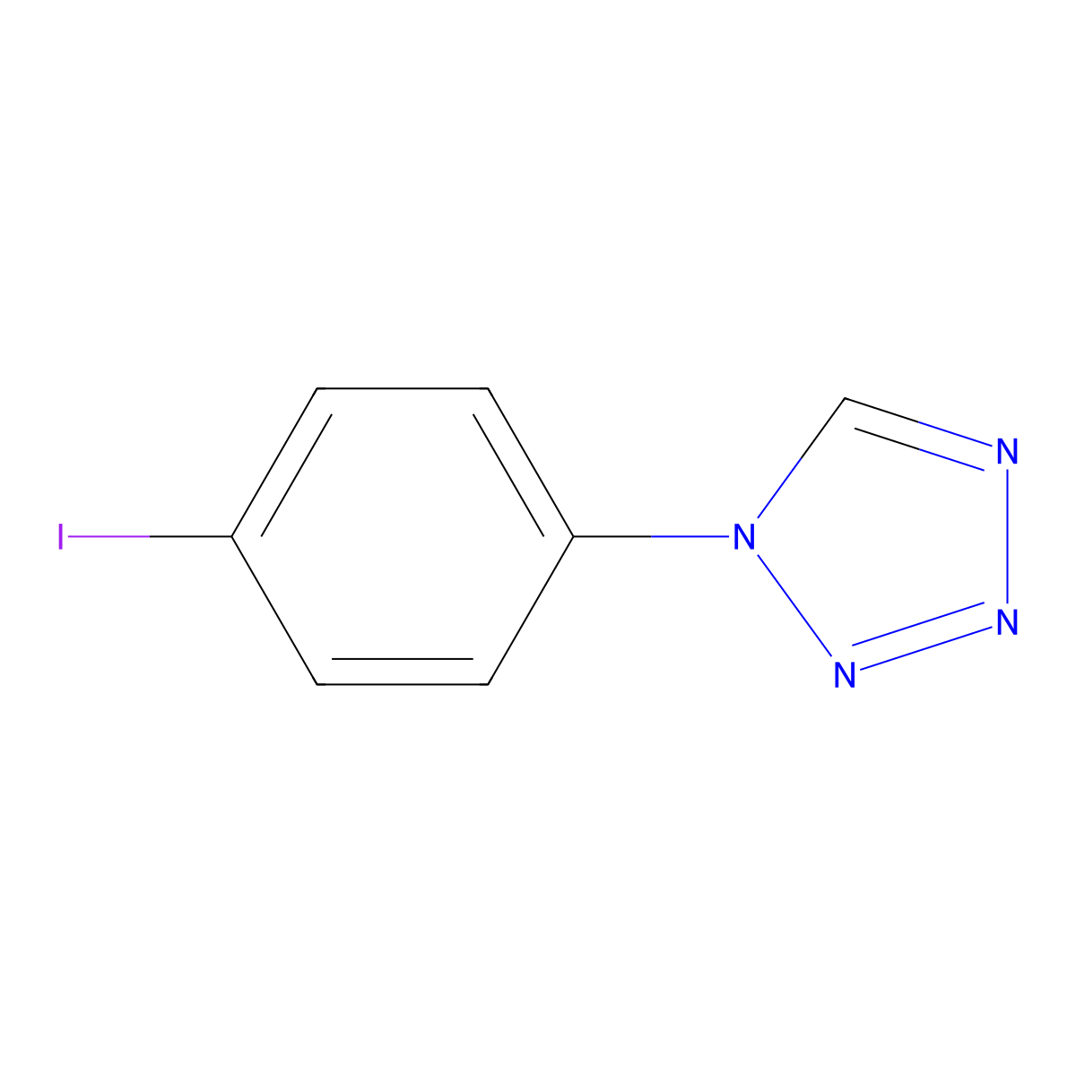 1-(4-Iodophenyl)tetrazole molecular structure, CAS 249291-82-5