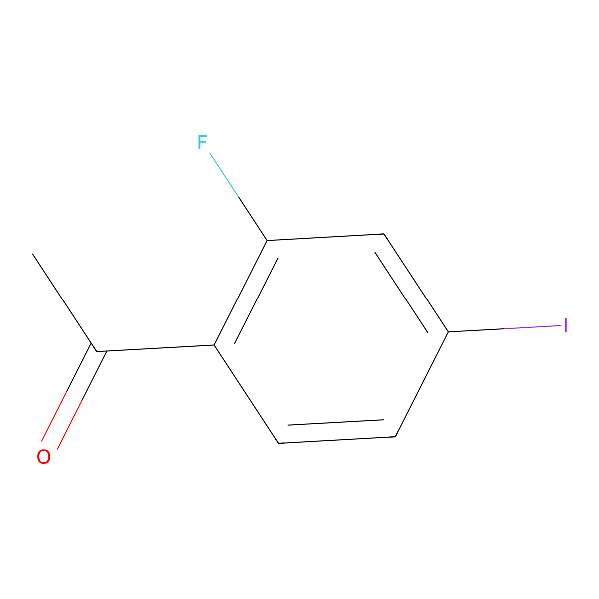 2'-Fluoro-4'-iodoacetophenone molecular structure, CAS 249291-84-7