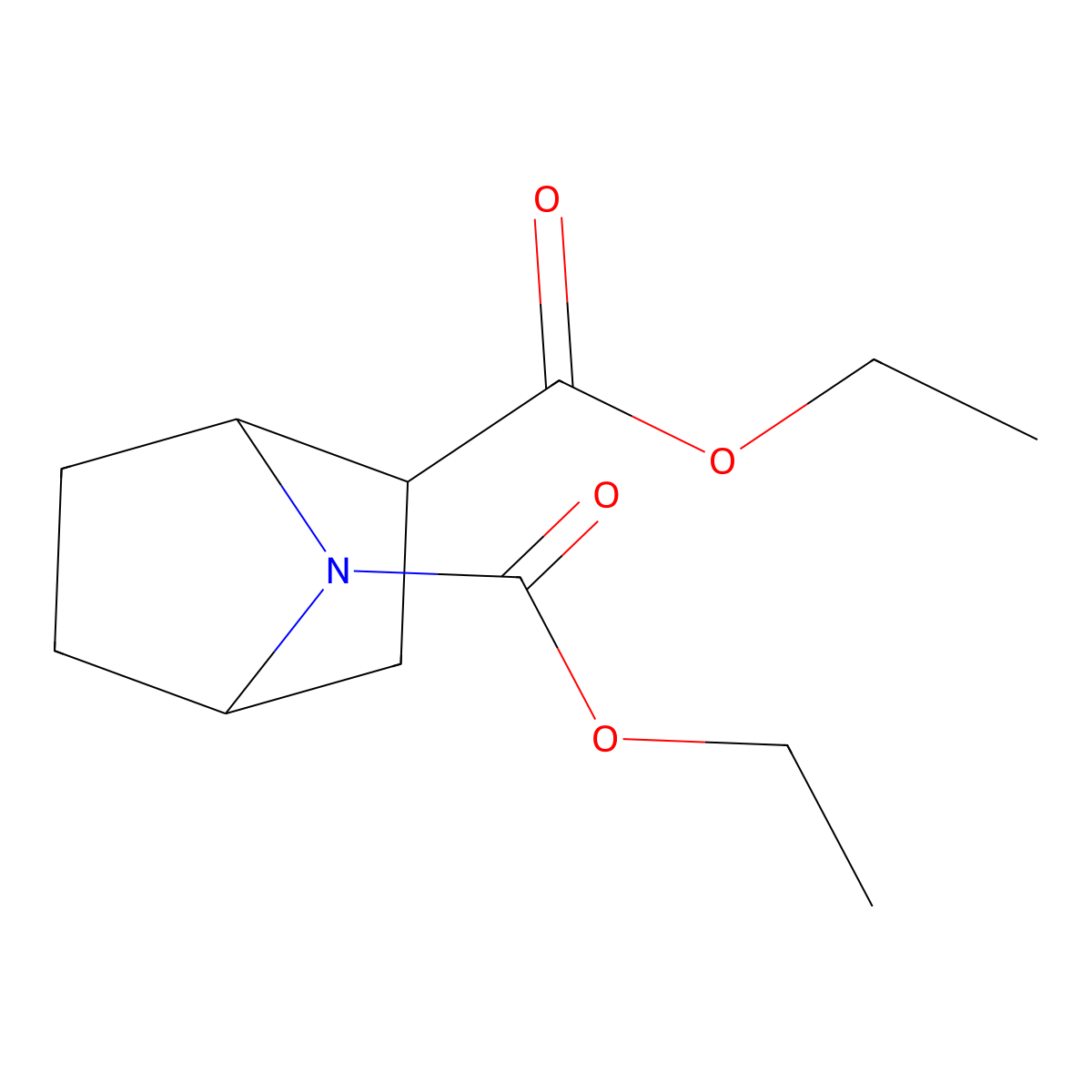 7-Azabicyclo[2.2.1]heptane-2,7-dicarboxylic acid, 2,7-diethyl ester molecular structure, CAS 249291-85-8