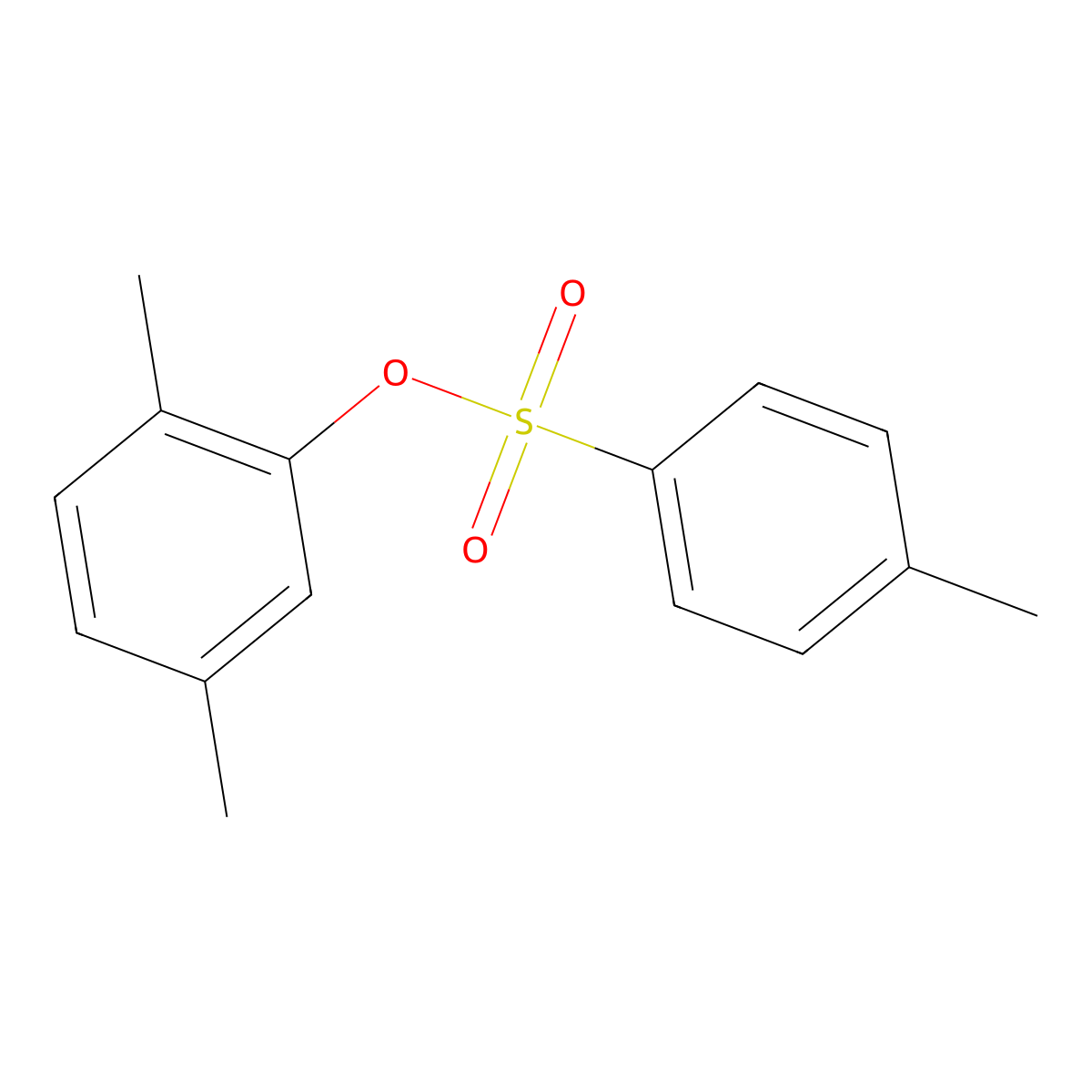 2,5-Dimethylphenyl 4-methylbenzenesulfonate molecular structure, CAS 2493-58-5