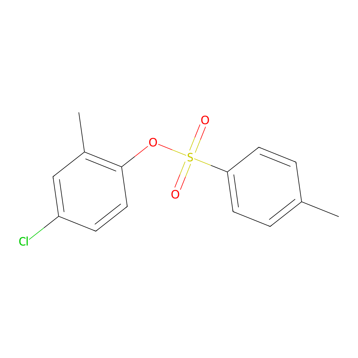 (4-Chloro-2-methylphenyl) 4-methylbenzenesulfonate molecular structure, CAS 2493-64-3