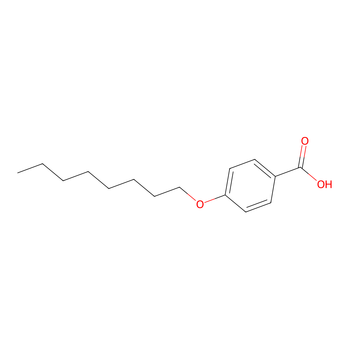 4-(Octyloxy)benzoic acid molecular structure, CAS 2493-84-7