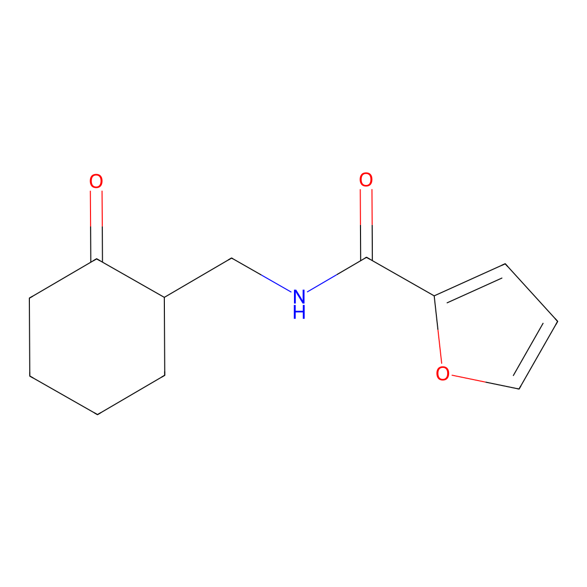 N-[(2-oxocyclohexyl)methyl]furan-2-carboxamide molecular structure, CAS 249303-13-7