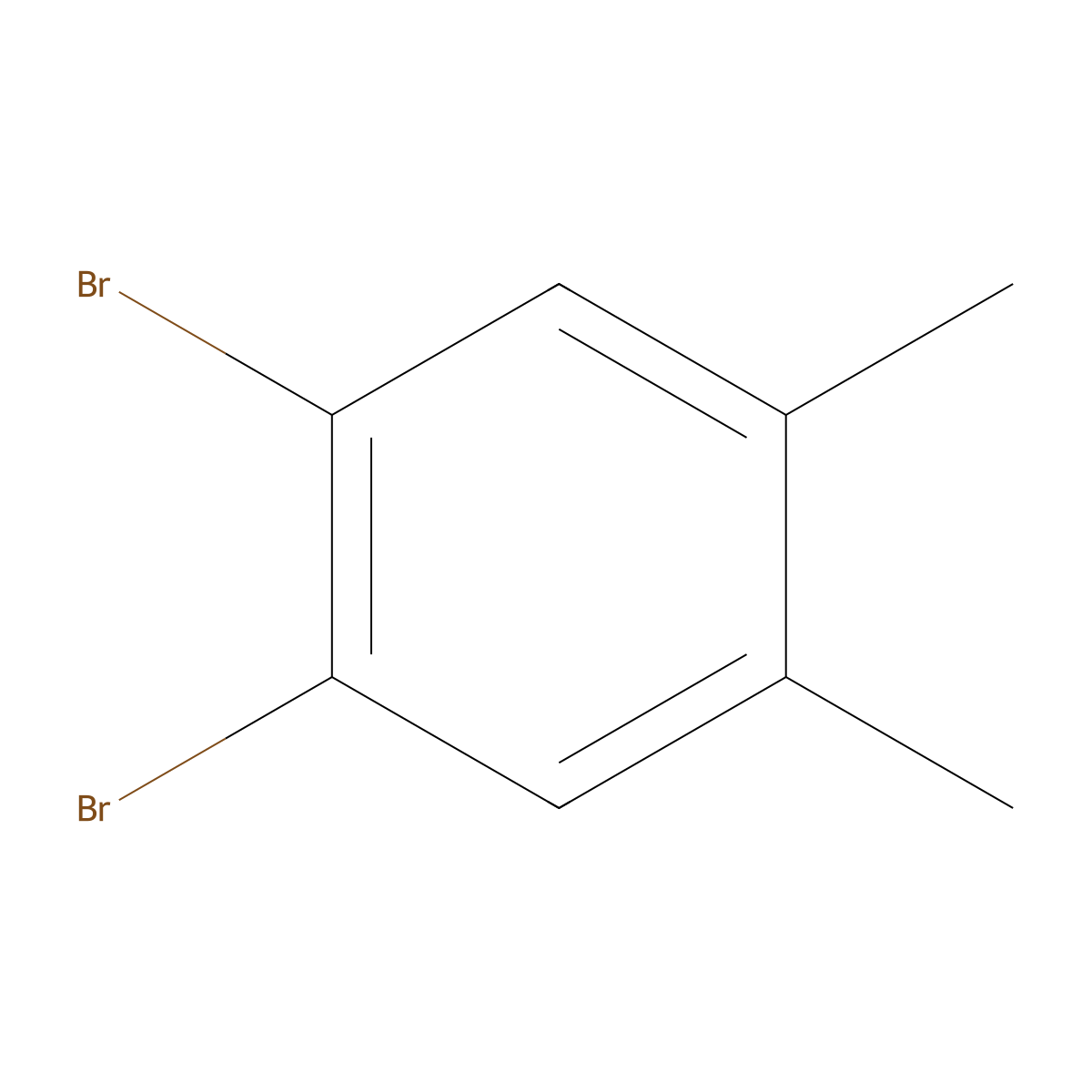 Benzene, 1,2-dibromo-4,5-dimethyl- molecular structure, CAS 24932-48-7