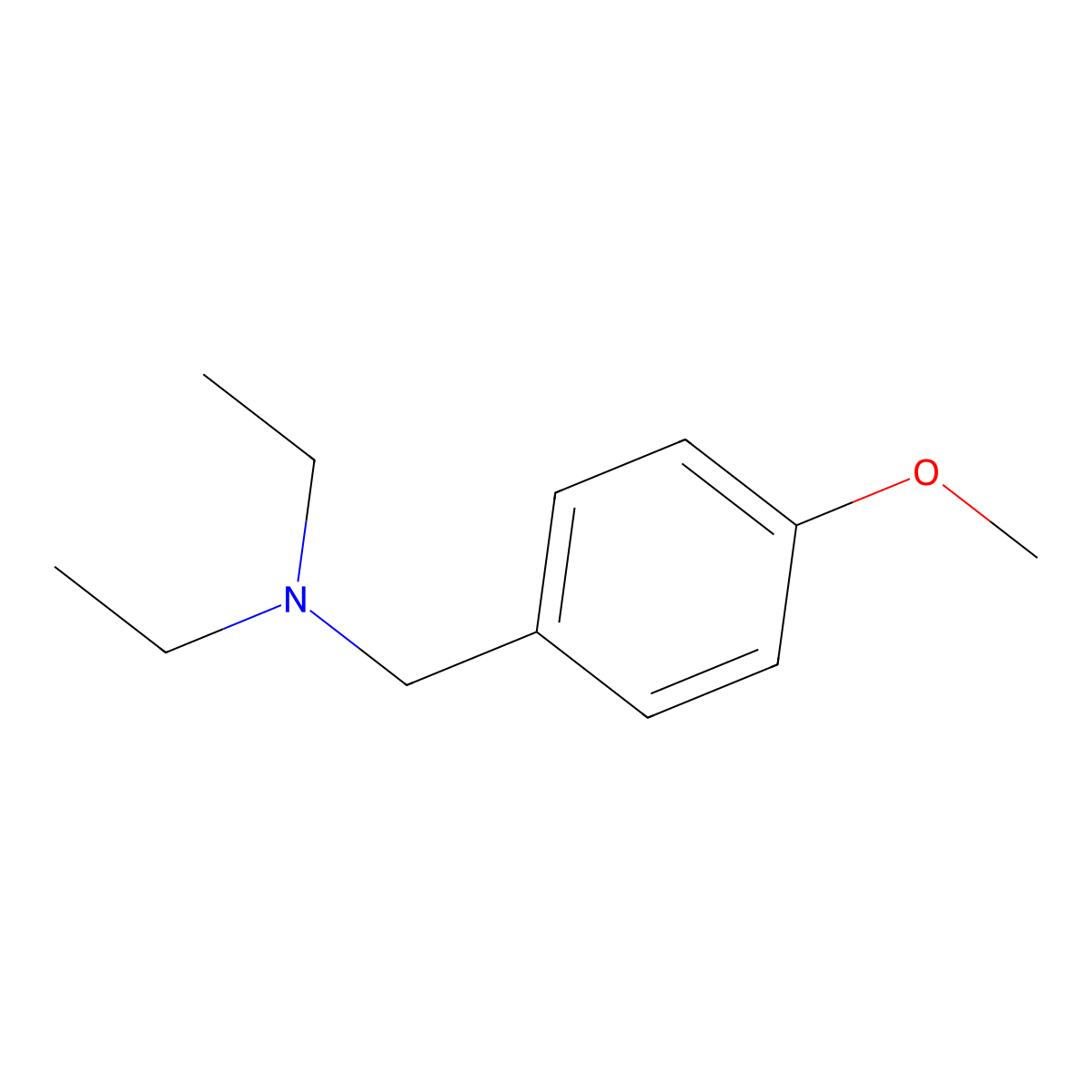N,N-Diethyl-4-methoxybenzenemethanamine molecular structure, CAS 24932-54-5