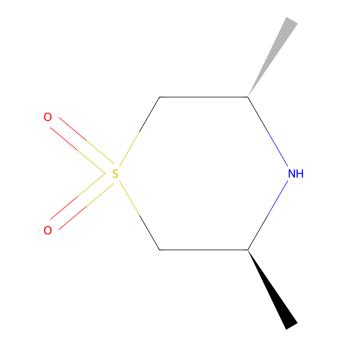 (3S,5S)-3,5-Dimethyl-thiomorpholine 1,1-dioxide molecular structure, CAS 2493200-75-0