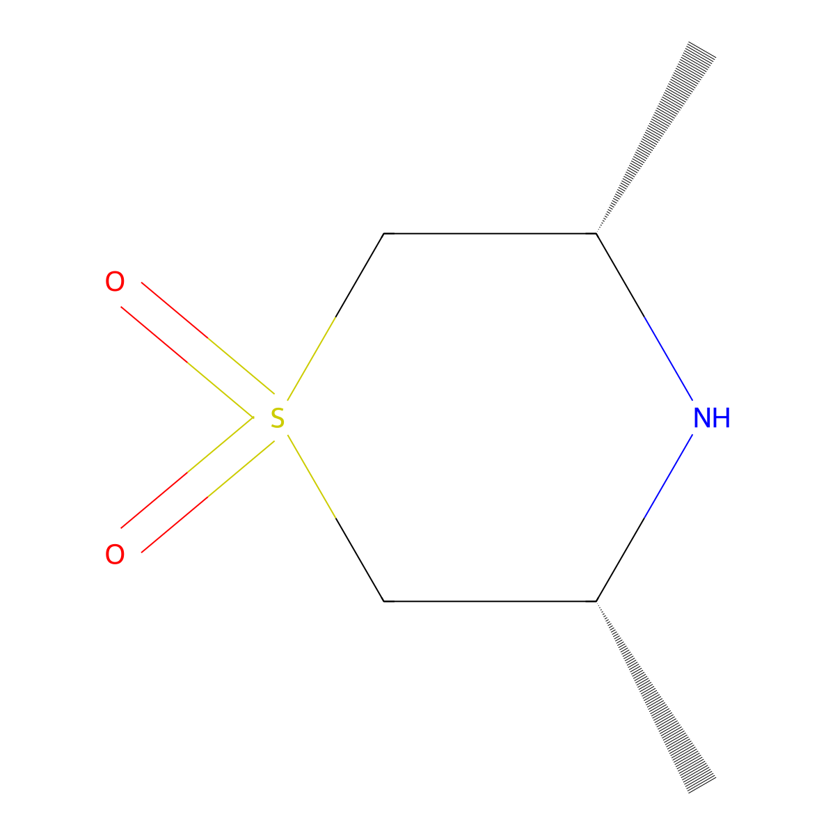cis-3,5-Dimethyl-thiomorpholine 1,1-dioxide molecular structure, CAS 2493200-77-2