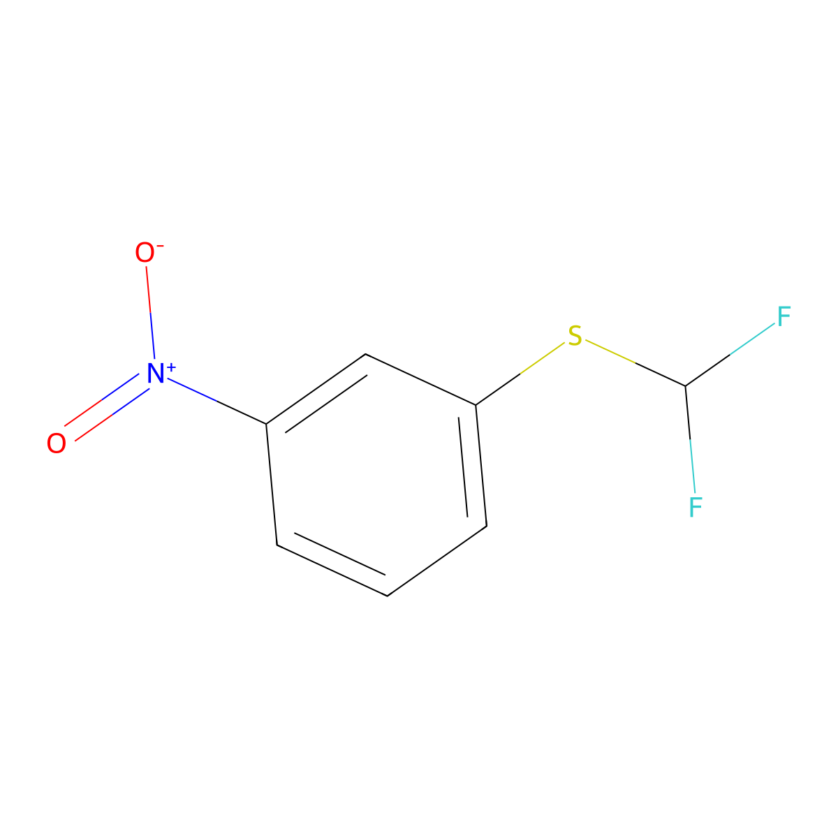 1-[(Difluoromethyl)sulfanyl]-3-nitrobenzene molecular structure, CAS 24933-39-9
