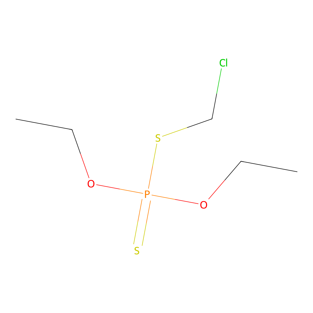 Chlormephos molecular structure, CAS 24934-91-6