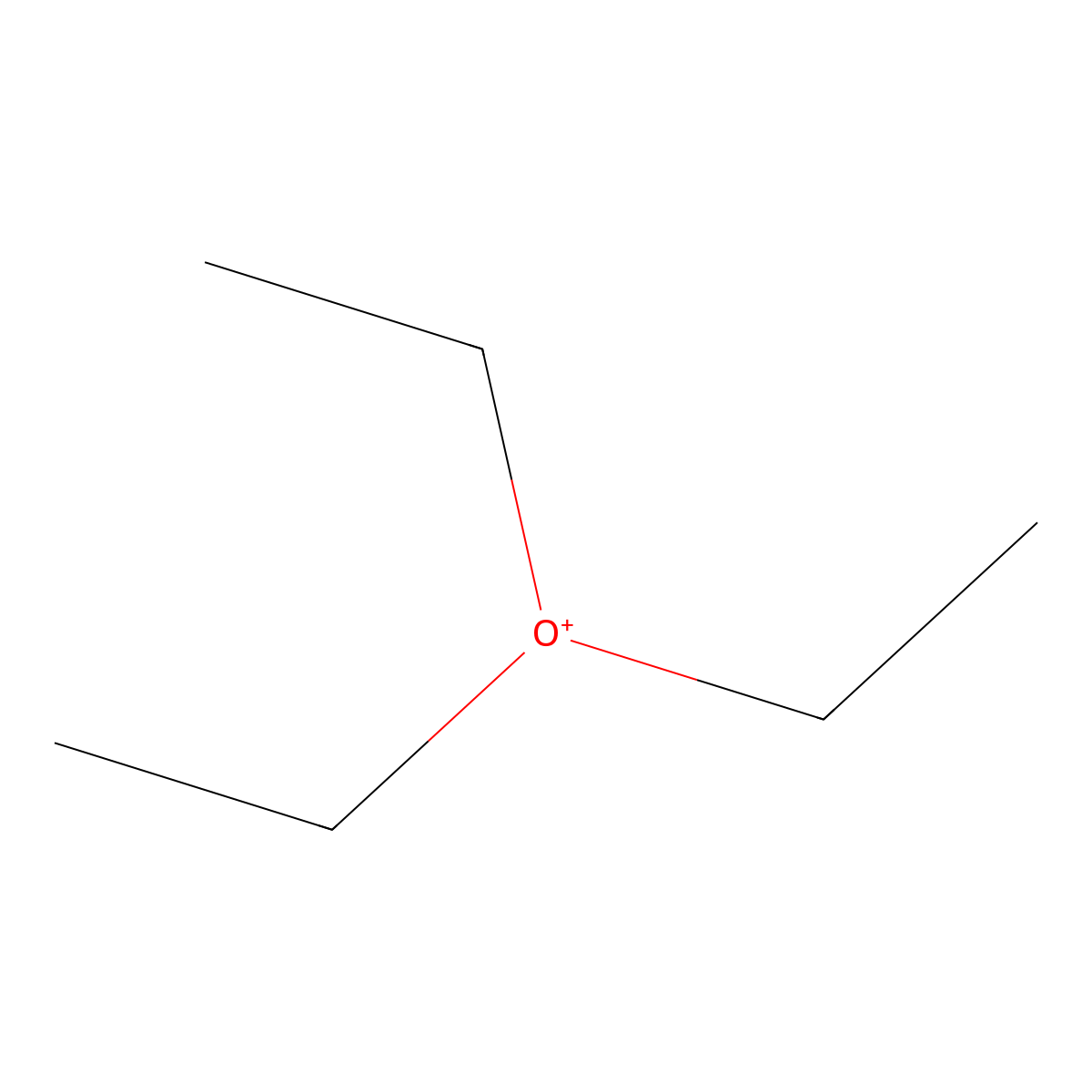 Triethyloxonium molecular structure, CAS 24935-24-8