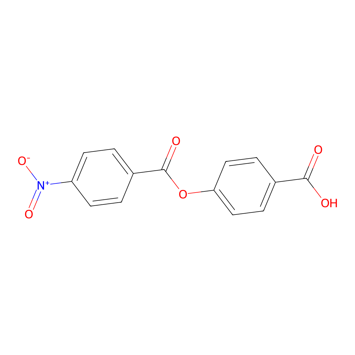 4-[(4-Nitrobenzoyl)oxy]benzoic acid molecular structure, CAS 24935-47-5
