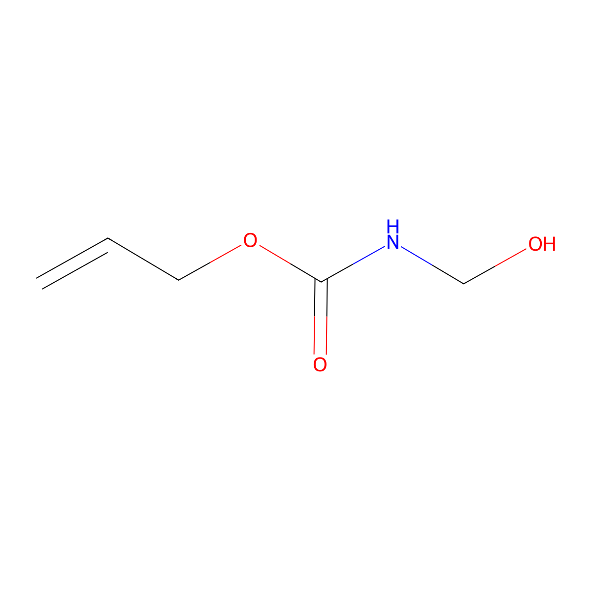 Carbamic acid, (hydroxymethyl)-, 2-propenyl ester molecular structure, CAS 24935-97-5