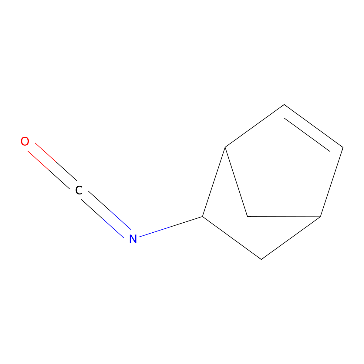 5-Isocyanatobicyclo(2.2.1)hept-2-ene molecular structure, CAS 2495-45-6