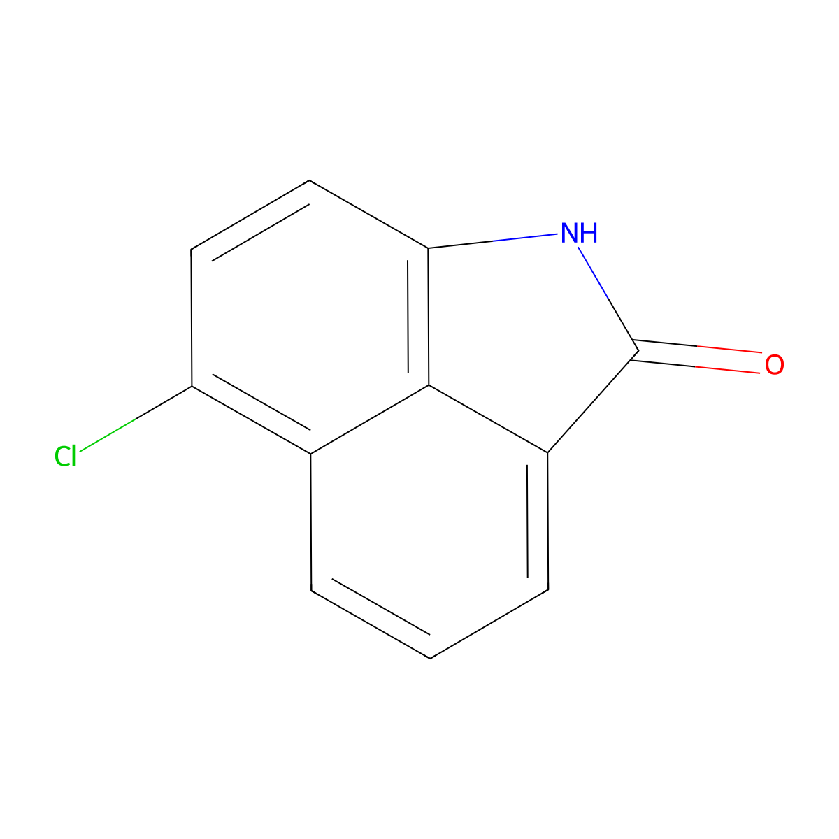 6-Chloro-1H-benzo[cd]indol-2-one molecular structure, CAS 24950-30-9