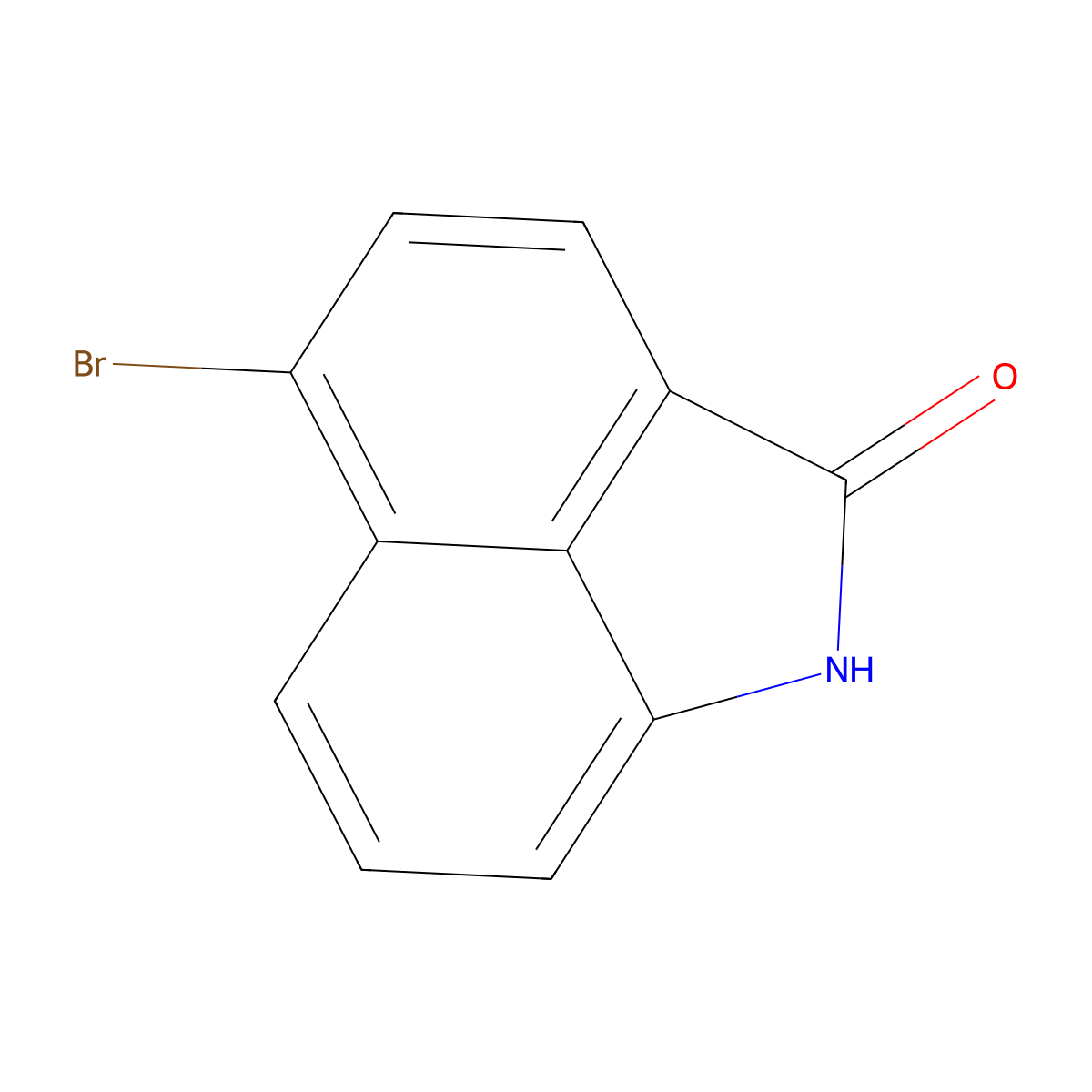 5-Bromobenzo[cd]indol-2(1H)-one molecular structure, CAS 24950-34-3