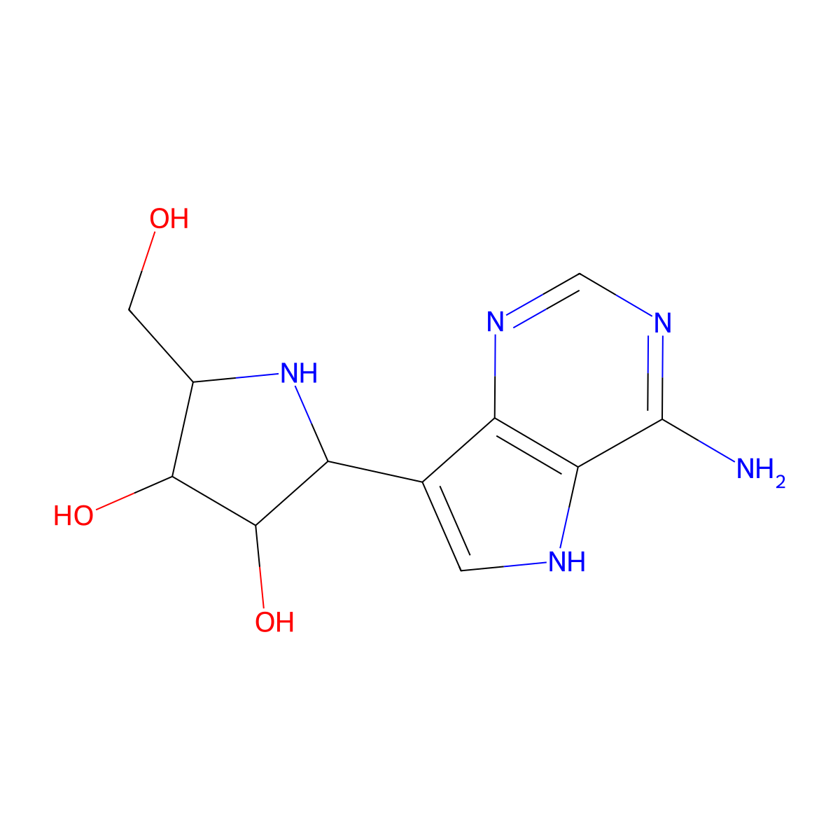 Galidesivir molecular structure, CAS 249503-25-1