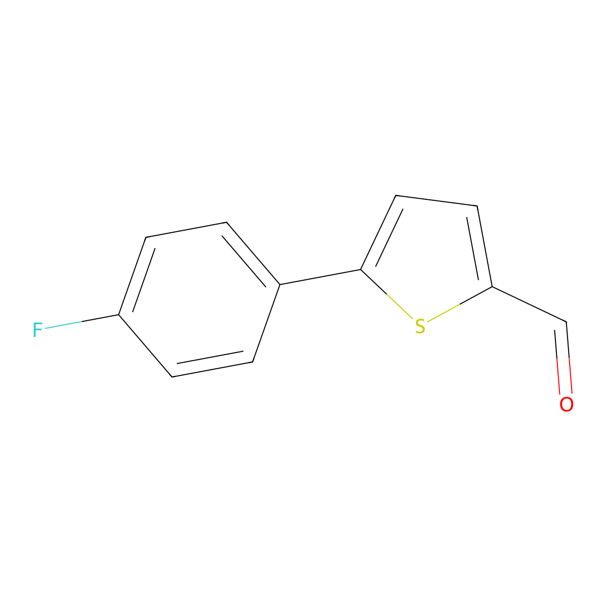 5-(4-Fluorophenyl)-2-thiophenecarboxaldehyde molecular structure, CAS 249504-38-9