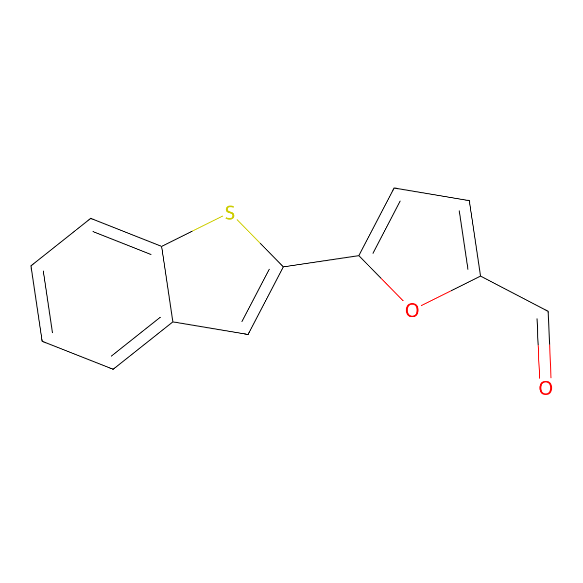 5-Benzo[b]thien-2-yl-2-furancarboxaldehyde molecular structure, CAS 249504-41-4