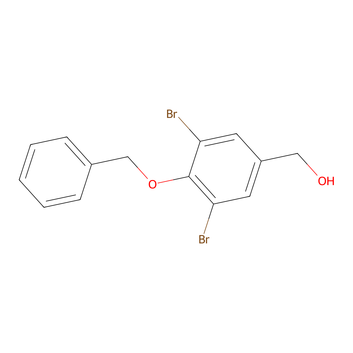 [4-(Benzyloxy)-3,5-dibromophenyl]methanol molecular structure, CAS 249515-07-9