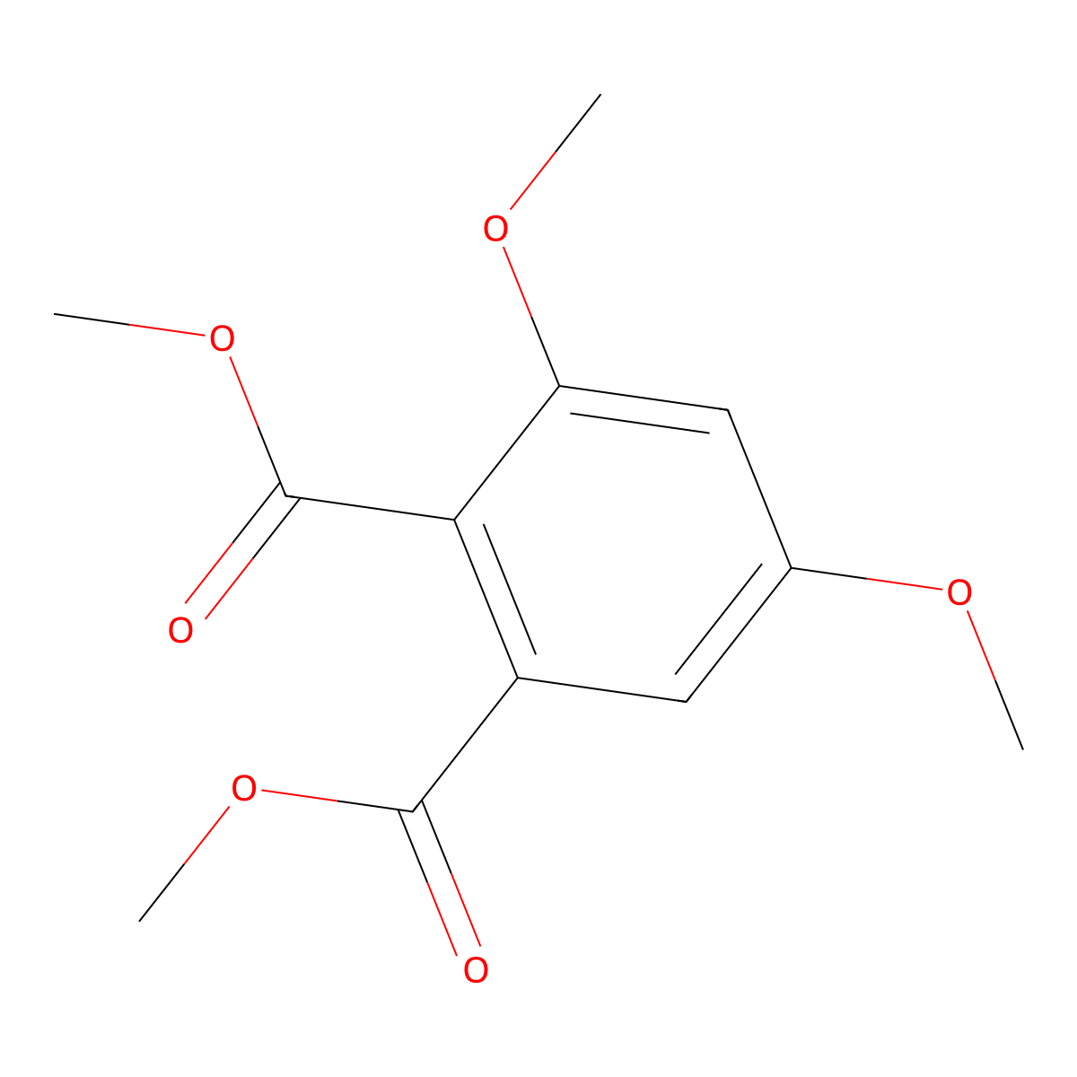 Dimethyl 3,5-dimethoxyphthalate molecular structure, CAS 24953-73-9