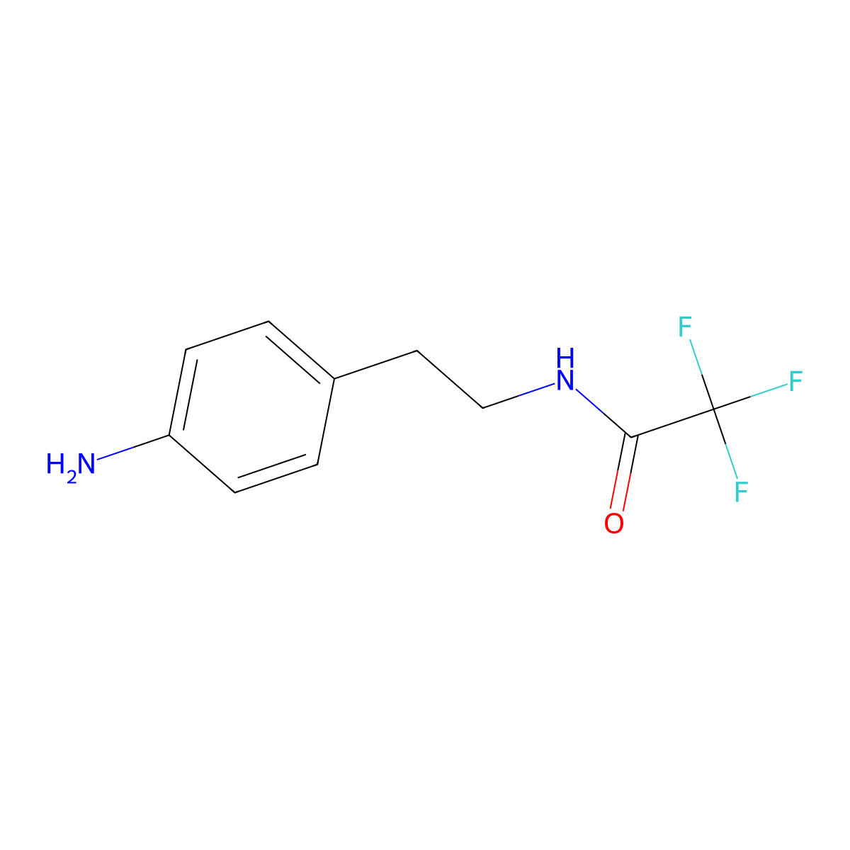 N-(2-(4-Aminophenyl)ethyl)-2,2,2-trifluoroacetamide molecular structure, CAS 24954-62-9