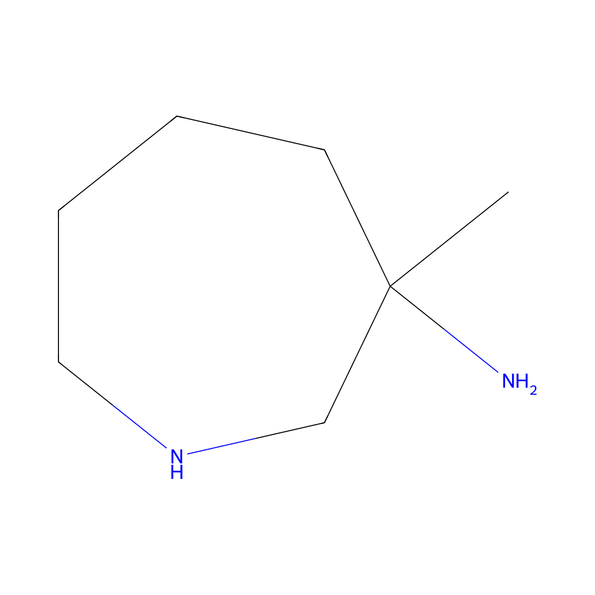 3-Methylazepan-3-amine molecular structure, CAS 2495441-27-3