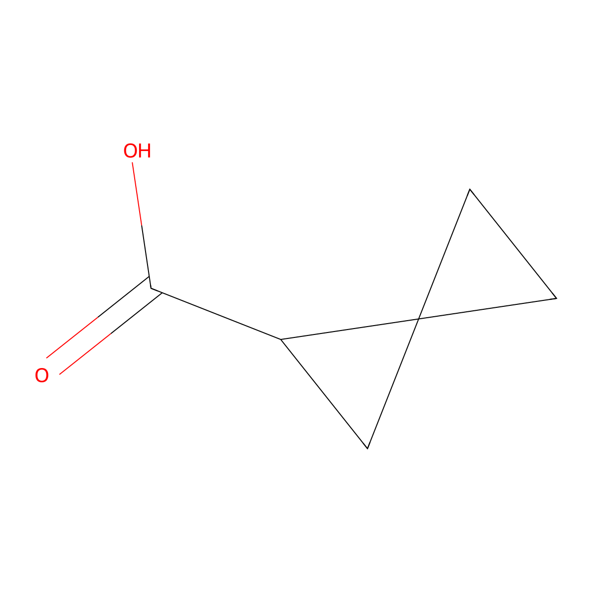 (S)-Spiro[2.2]pentane-1-carboxylic acid molecular structure, CAS 249563-58-4