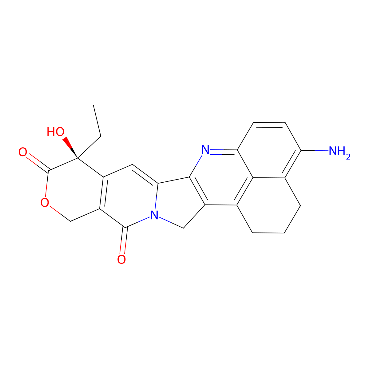 4-NH2-Exatecan molecular structure, CAS 2495742-21-5