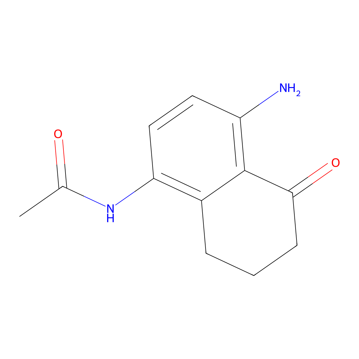 N-(4-Amino-5-oxo-5,6,7,8-tetrahydronaphthalen-1-YL)acetamide molecular structure, CAS 2495742-25-9