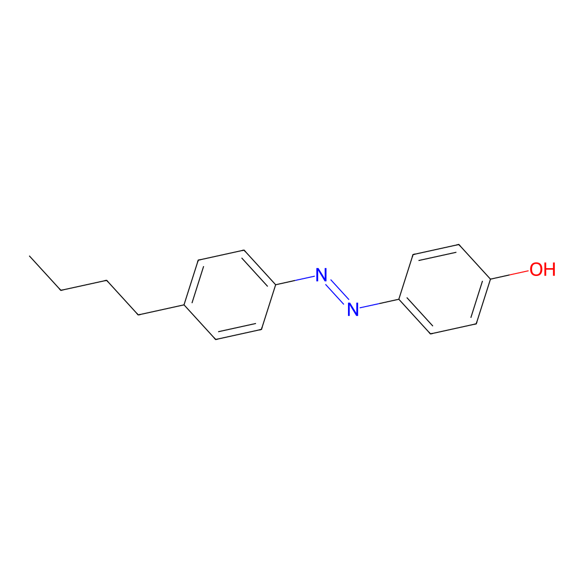 4-(4-Butylphenylazo)phenol molecular structure, CAS 2496-21-1