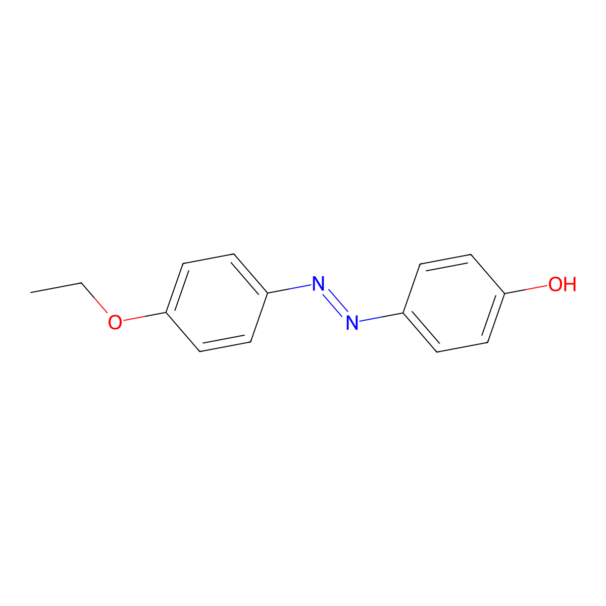 4-[2-(4-Ethoxyphenyl)diazenyl]phenol molecular structure, CAS 2496-26-6