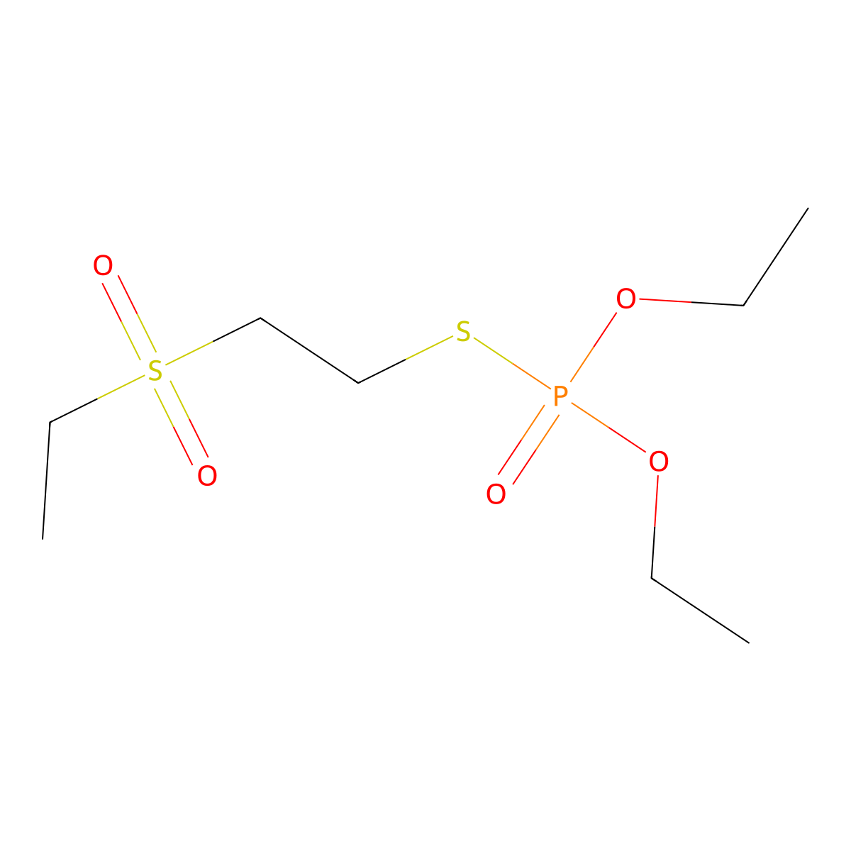 Demeton-S sulfone molecular structure, CAS 2496-91-5