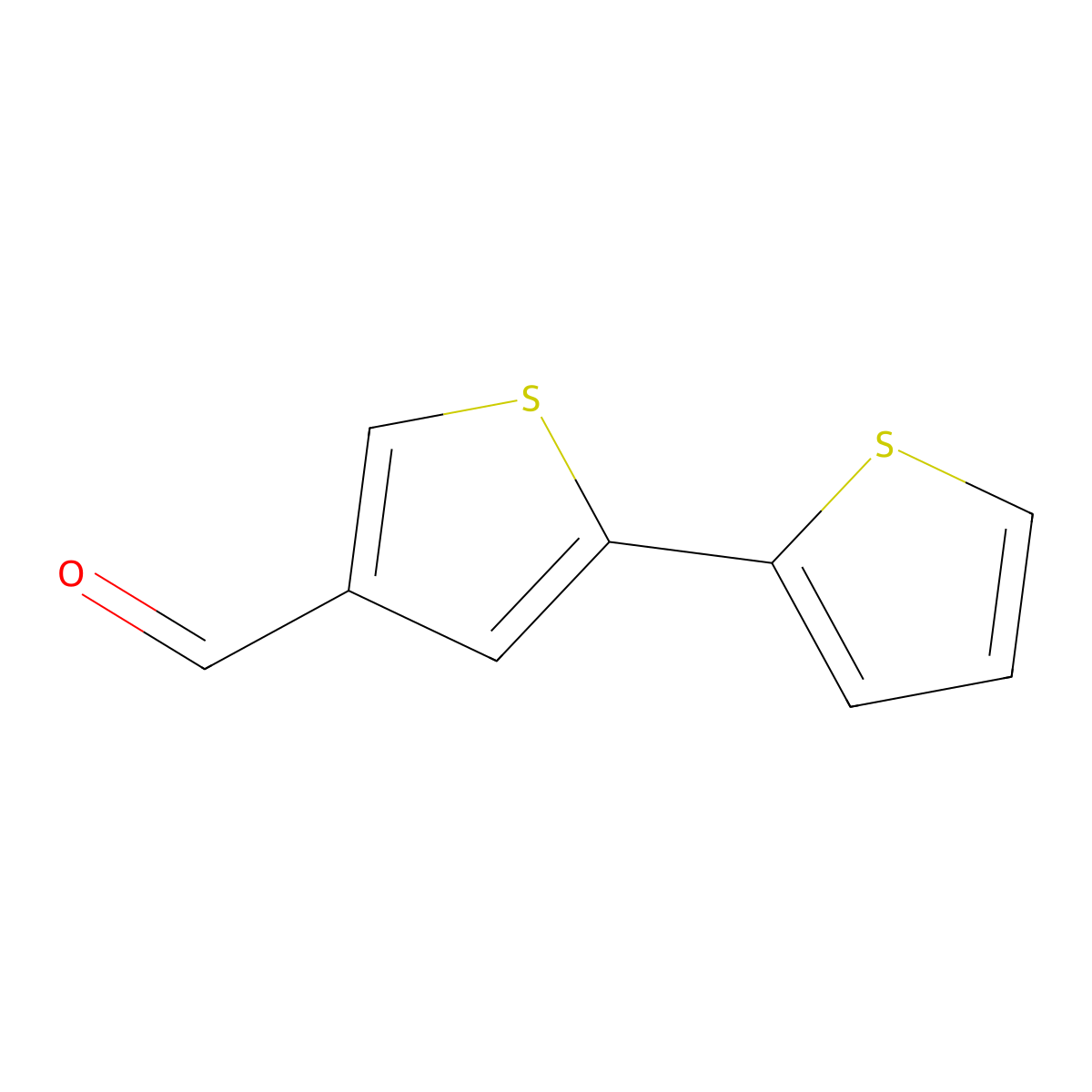 5-(Thiophen-2-YL)thiophene-3-carbaldehyde molecular structure, CAS 249604-33-9