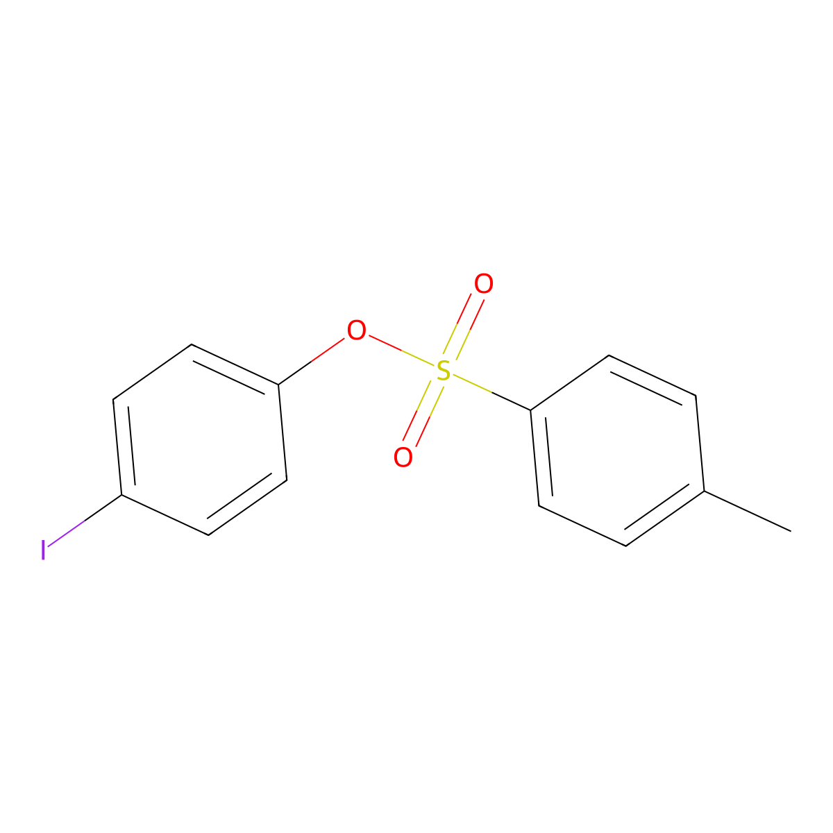 (4-Iodophenyl) 4-methylbenzenesulfonate molecular structure, CAS 24962-55-8