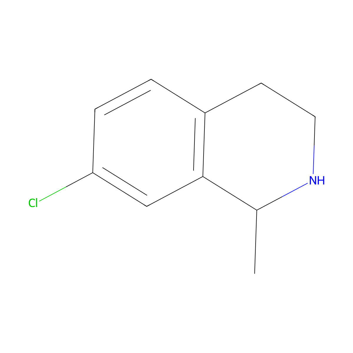 7-Chloro-1-methyl-1,2,3,4-tetrahydroisoquinoline molecular structure, CAS 249624-74-6