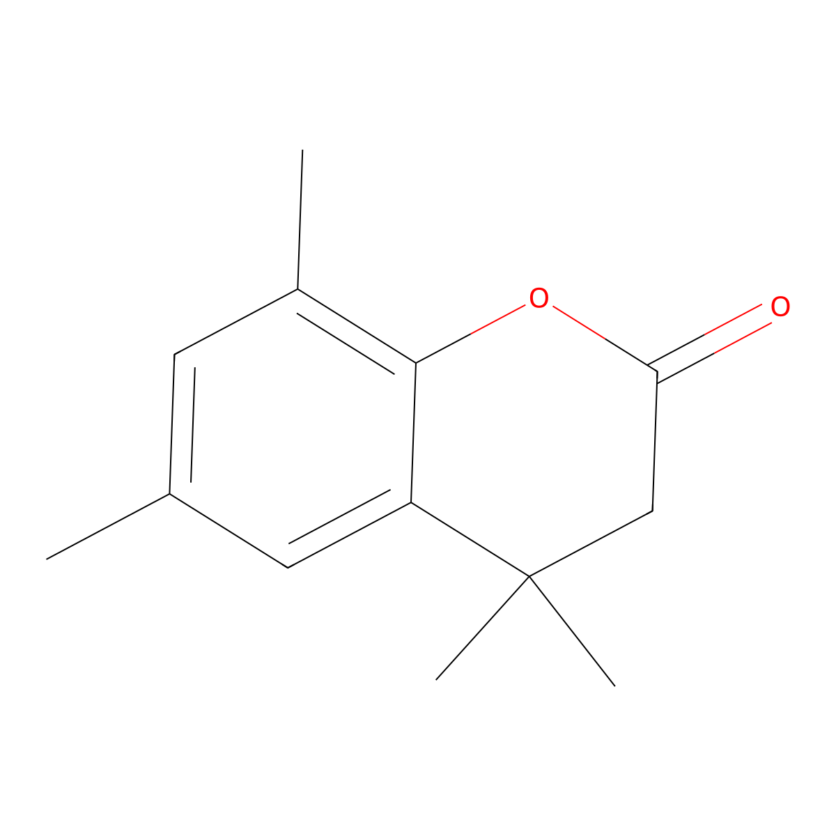 4,4,6,8-Tetramethyl-2-chromanone molecular structure, CAS 249629-60-5