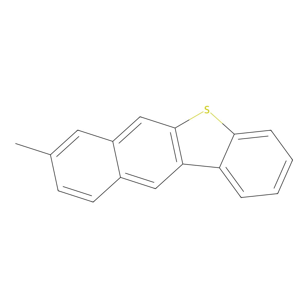 Benzo[b]naphtho[2,3-d]thiophene, 8-methyl- molecular structure, CAS 24964-07-6